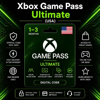 Xbox Game Pass Ultimate (США) 1–3 месяца | Код активации Xbox - irongamers.ru