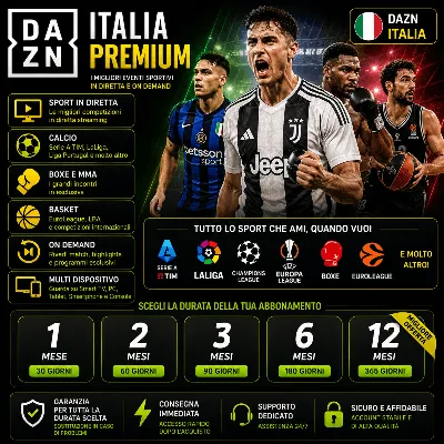 DAZN Италия Подписка 1/3/6/12 месяца | Спорт | Гарантия - irongamers.ru