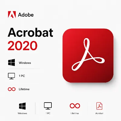 Adobe Acrobat 2020 ОС Windows 1 PC Lifetime - irongamers.ru