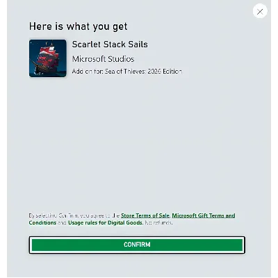 Sea of Thieves 【Scarlet Stack Sails】 РЕДКИЙ, УНИКАЛЬНЫЙ СКИН • КЛЮЧ • GLOBAL - irongamers.ru