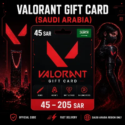 Valorant Gift Card (Саудовская Аравия) 45–205 SAR | Код пополнения - irongamers.ru