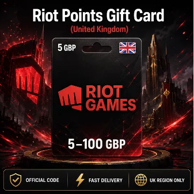 Riot Points Gift Card (Великобритания) 5–100 GBP | Код пополнения - irongamers.ru