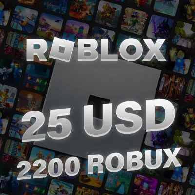 ROBLOX 25$ USD/2200 Robux Gift Card (USA Accounts ONLY)