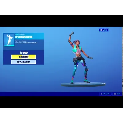 FORTNITE IT&acute;S COMPLICATED EMOTE EPIC GAMES КЛЮЧ GLOBAL + РОССИЯ - irongamers.ru