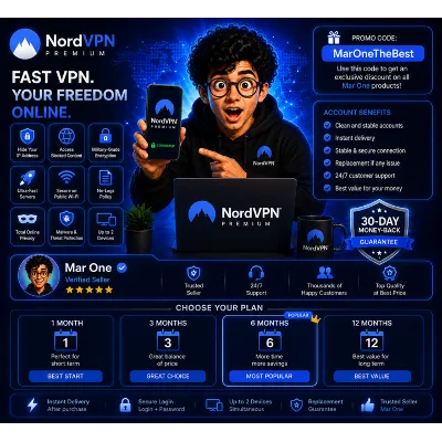 NordVPN PREMIUM 1–12 месяцев | Стабильный совместный аккаунт | Мгновенная - irongamers.ru