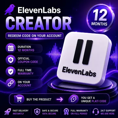 ElevenLabs Creator на 12 месяцев | Ключ активации | Активация на вашем аккаунте - irongamers.ru