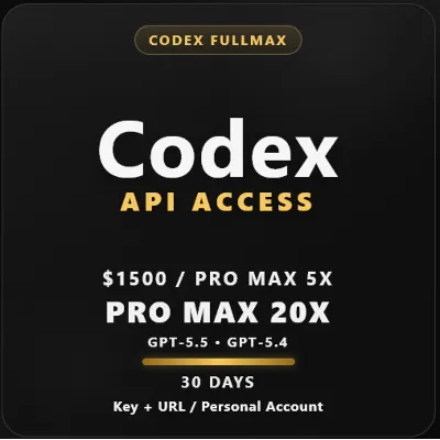Codex FullMax | Pro Max 5x / Pro Max 20x | GPT-5.5, GPT-5.4 - irongamers.ru