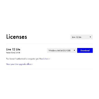 Ableton Live 12 Lite Лицензионный ключ - irongamers.ru
