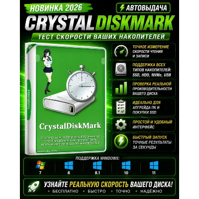 CrystalDiskMark 2026 | Тест скорости SSD и HDD | Автовыдача - irongamers.ru
