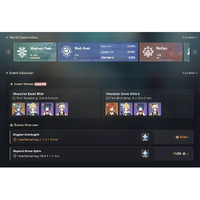 Автовыдача • Genshin Impact • 56 AR • 51 персонаж (11 легендарных) • Почта - irongamers.ru