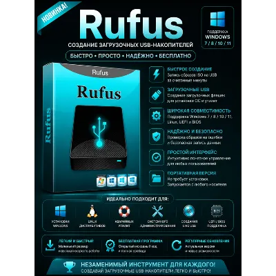 Rufus | Новинка | Создание загрузочных USB-флешек - irongamers.ru