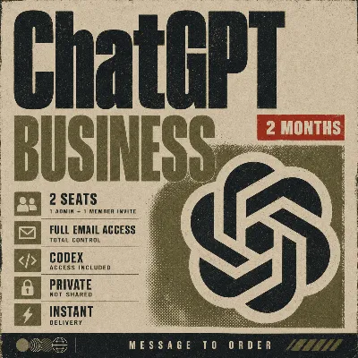 ⭐ ChatGPT Business Codex | Тариф $100/ме | 2 бизнес-аккаунта | Полный доступ на 1 мес - irongamers.ru