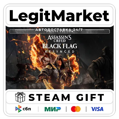 Assassin&acute;s Creed Black Flag Resynced Deluxe Edition / Steam АВТО / РУ + МИР - irongamers.ru