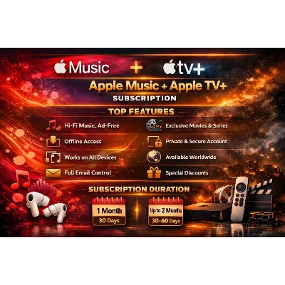 Apple TV+ + Apple Music 1/2/3Месяцы Приватный аккаунт Полный доступ - irongamers.ru