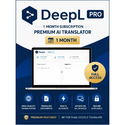 DeepL Pro на 1 месяц | Премиум ИИ-переводчик | Полный доступ - irongamers.ru