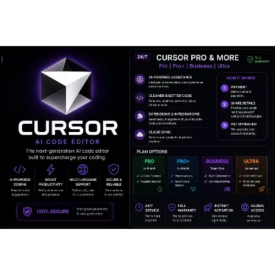 24/7 Cursor Pro | Pro+ | Teams | Ultra | Полная гарантия - irongamers.ru