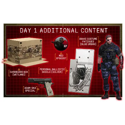 METAL GEAR SOLID V: THE PHANTOM PAIN - DLC «Day 1» (Ключ Xbox One/Series X|S) - irongamers.ru