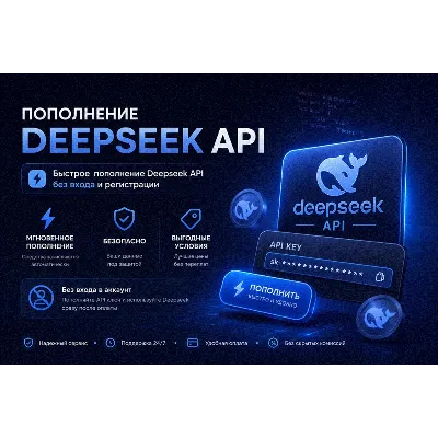 DeepSeek API | Оплата баланса | Без входа | Моментально - irongamers.ru