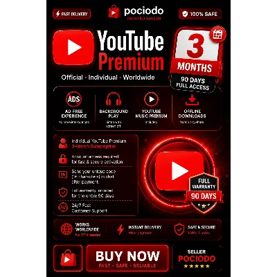 YouTube Premium 3 мес — Индивидуальный | Гарантия | GLOBAL - irongamers.ru