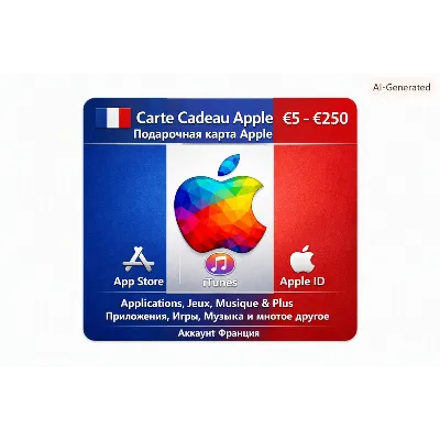 Apple Gift Card FR | €5–€250 – Apple / App Store / iTunes – Аккаунт Франция - irongamers.ru