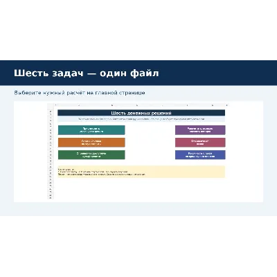 Калькулятор 6 денежных решений для Excel - irongamers.ru