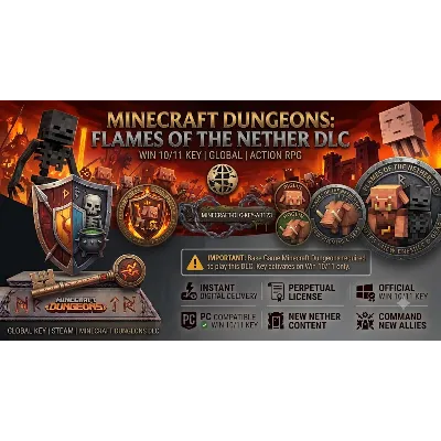 Minecraft Dungeons Flames of the Nether DLC КЛЮЧ Win 10/11 | GLOBAL - irongamers.ru