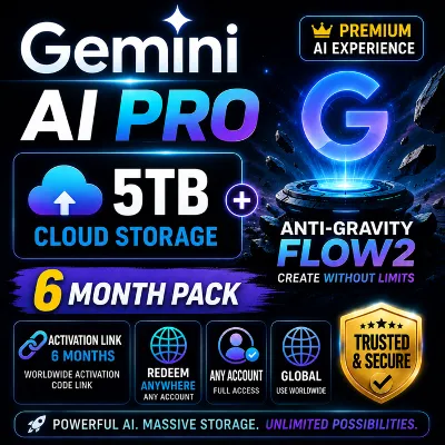Google Gemini AI Pro + 5 ТБ хранилища + Anti‑Gravity Flow — 6 месяцев — Ссылка для - irongamers.ru