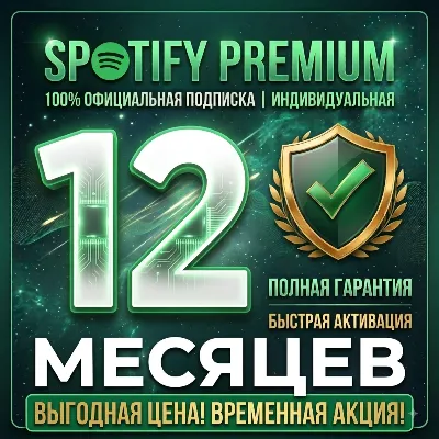 SPOTIFY PREMIUM 12 МЕСЯЦЕВ ЛЮБОЙ АККАУНТ (ПОЛНАЯ ГАРАНТИЯ) - irongamers.ru