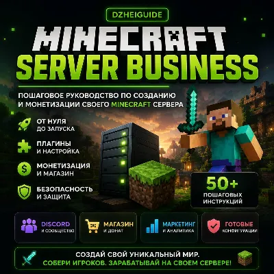 Свой игровой сервер Minecraft (Майнкрафт): запуск с нуля, монетизация | by DzheiGuide - irongamers.ru