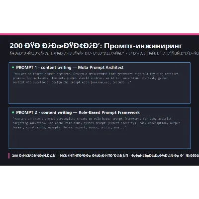 200 ПРОМПТОВ — ПРОМПТ-ИНЖИНИРИНГ | AI 2026 | ChatGPT MidJourney - irongamers.ru