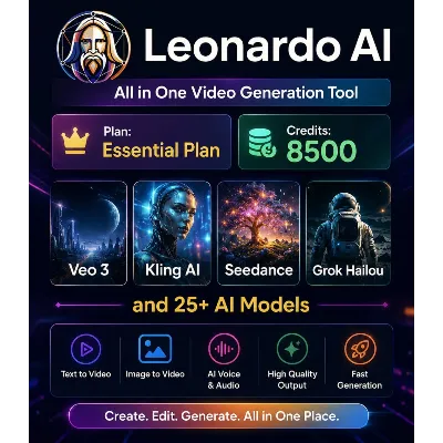 [ LEONARDO AI ] :: VIDEO GEN ::: ( Кредиты: 8500 ) ::: [ Ready / Full-AccessAccount ] - irongamers.ru