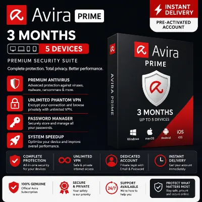 Avira Prime — 3 месяца | 5 устройств - irongamers.ru