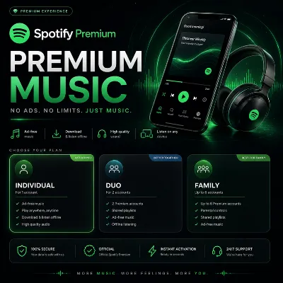 Spotify Premium: индивидуальный, дуэтный 1/3/6/12 м - irongamers.ru