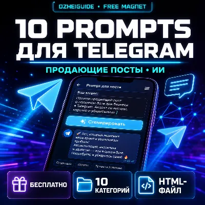 10 промптов для продающих постов в Telegram - By DzheiGuide - irongamers.ru