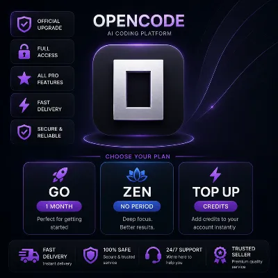 Opencode Ai - Zen / Go / Пополнение счета / Официальная подписка / Полная гарантия