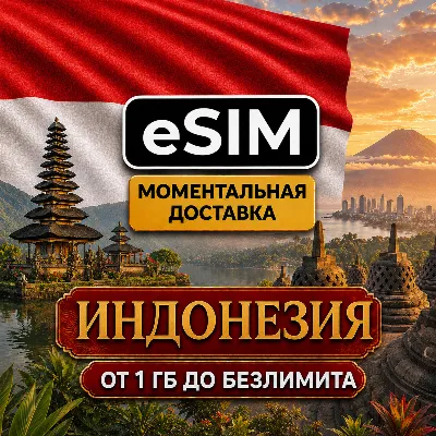 eSIM - Индонезия | Бали Комодо Джакарта | Мобильный Интернет | AIRALO | Premium есим - irongamers.ru