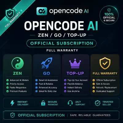 OpenCode AI — Zen / Go / Пополнение | Официальная премиум-подписка | Полная гарантия - irongamers.ru