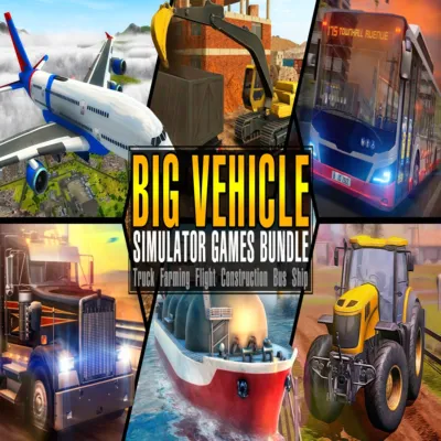 (Nintendo Switch 1) Big Vehicle Simulator Games Bundle - Truck Farming Flight Constr… - irongamers.ru