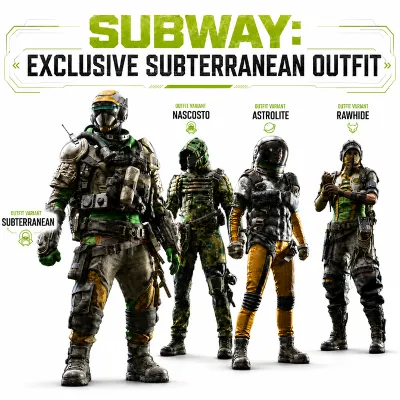 ARC Raiders x Subway Subterranean outfit Skin CODE/GLOBAL - irongamers.ru