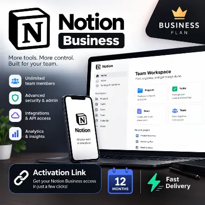 Notion Business — Ссылка для активации | 12 месяцев | Быстрая доставка - irongamers.ru