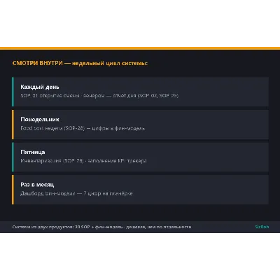 Restaurant OS — система управления кафе и рестораном: 30 SOP + фин-модель - irongamers.ru