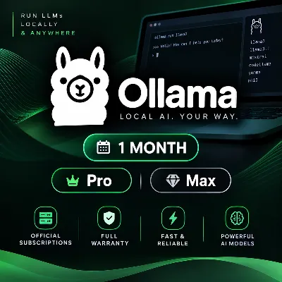 Ollama AI — Pro / Max | 1 месяц | Официальная подписка | Полная гарантия - irongamers.ru