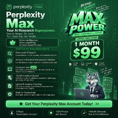 Подписка Perplexity Max на 1 месяц на ваш аккаунт - Гарантия/Быстрая доставка - irongamers.ru