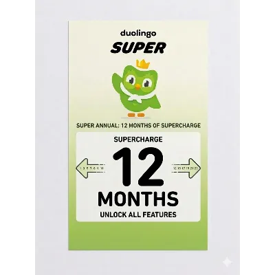 DUOLINGO SUPER / 12 месяцев / код активации - irongamers.ru