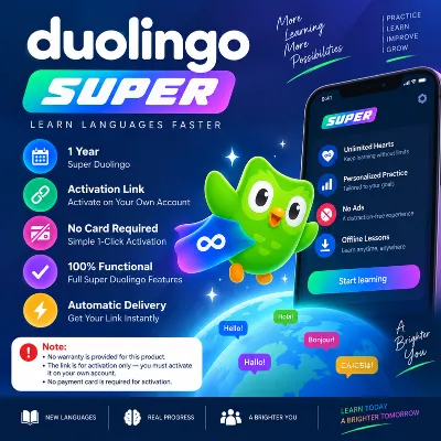 Super Duolingo 1 Year Activation Link Your Own Account - irongamers.ru