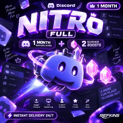 24/7 AUTO DISCORD NITRO FULL 1 МЕСЯЦ + 2 BOOST ПОДАРОЧНАЯ ССЫЛКА | АВТО ПОДАРКОМ - irongamers.ru