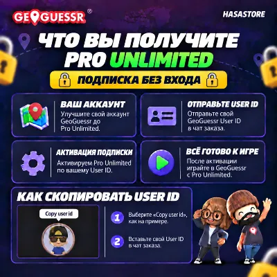 [БЕЗ ВХОДА В АККАУНТ] Подписка GeoGuessr на ВАШ АККАУНТ | Pro Unlimited - irongamers.ru