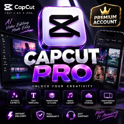 Мгновенная доставка Личный аккаунт CapCut Pro | Для любых устройств -30Дни - irongamers.ru