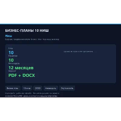 Бизнес-планы для 10 ниш: шаблоны DOCX с финмоделью и расчётом 2026 - irongamers.ru