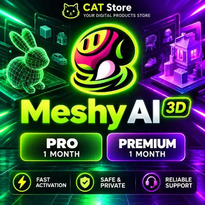 Meshy AI 3D | Pro / Premium • 1 месяц • Текст/изображение в 3D - irongamers.ru